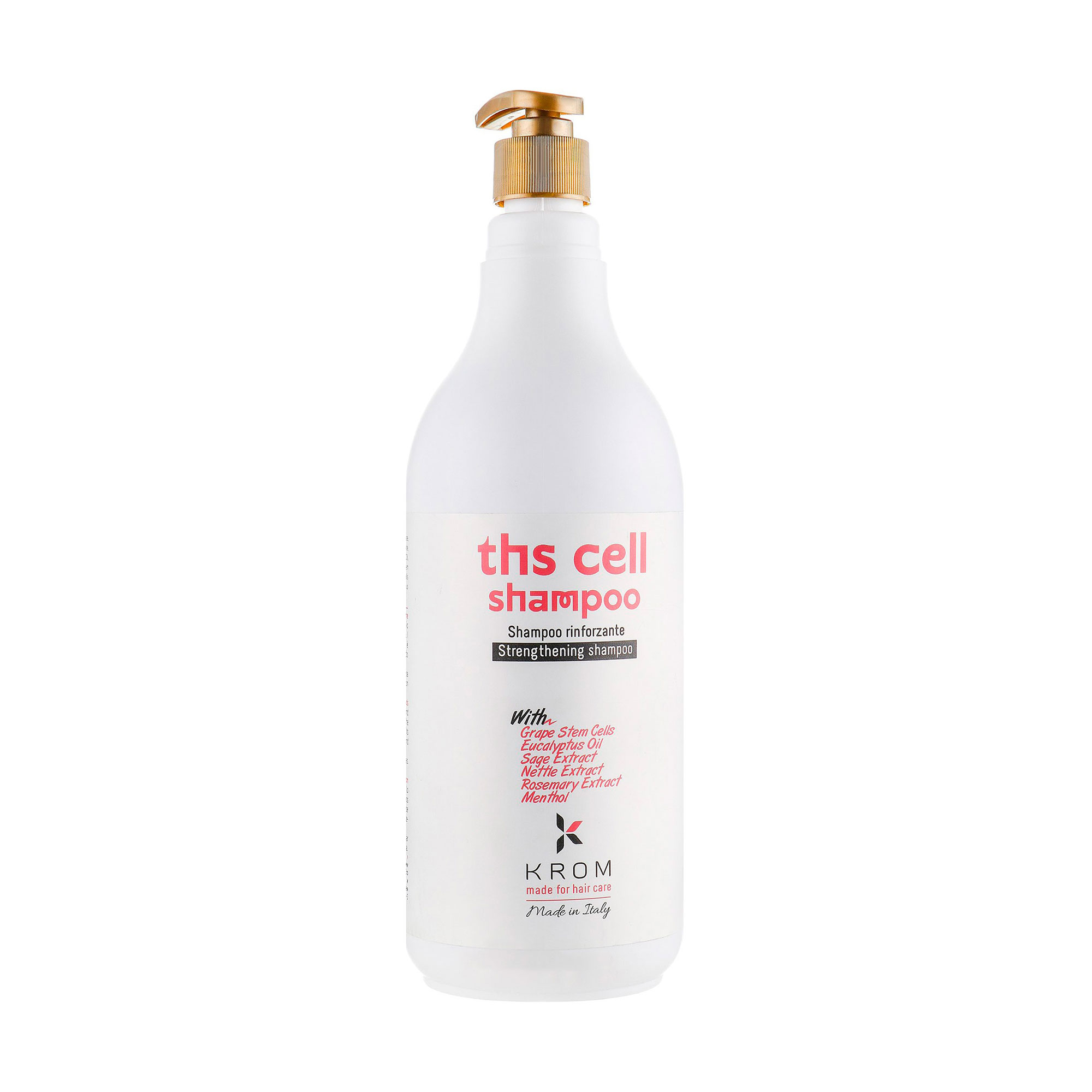 Зміцнювальний шампунь Krom Ths Cell Shampoo проти випадіння волосся, 1 л